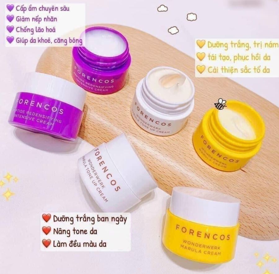 Trọn bộ kem dưỡng Forencos - dưỡng da hiệu quả