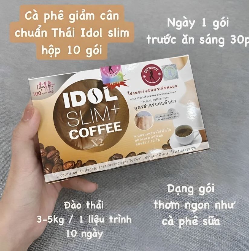 Cafe Idol Slim giúp kích thích quá trình đốt cháy mỡ thừa trong cơ thể,