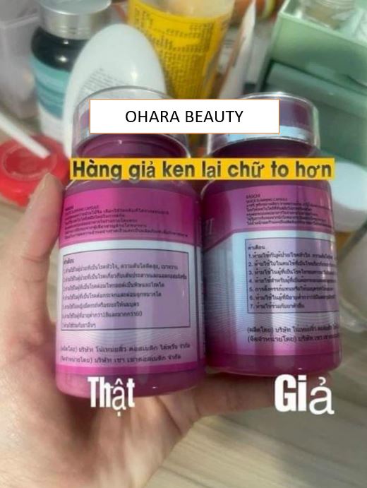 Cách phân biệt giảm cân Baschi Hồng thật giả