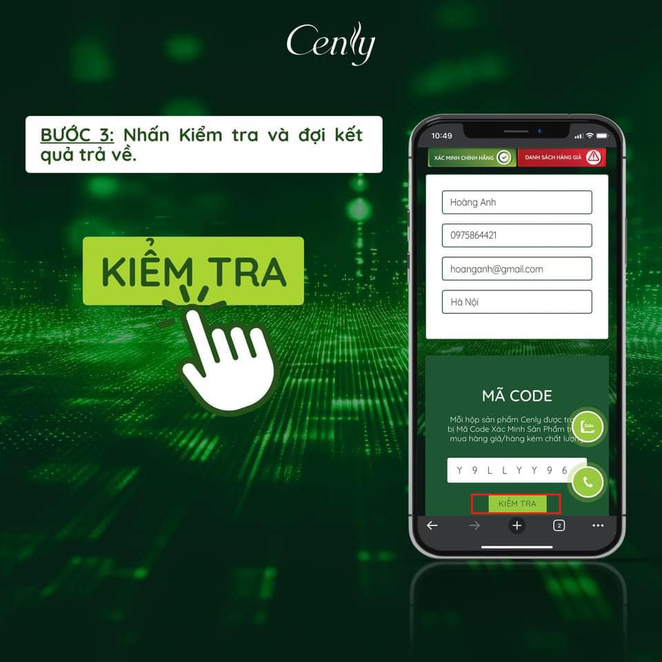 Kiêm tra hàng chính hãng để bảo vệ sức khỏe