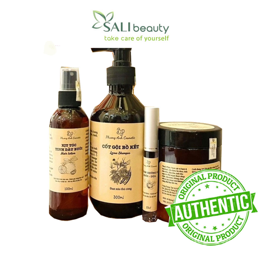 Combo Cốt Gội Bồ Kết – Ủ Xả Bưởi Dừa Phương Anh