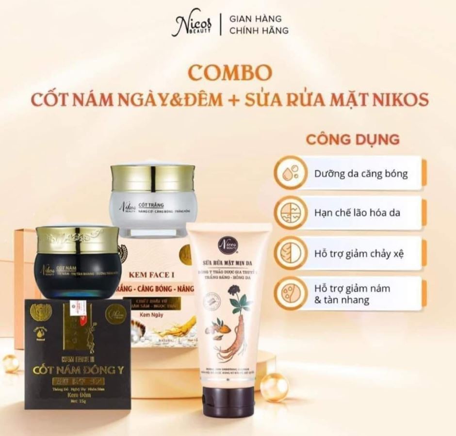 Combo Cốt Nám Đông Y Nikos