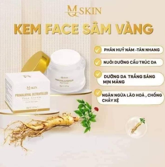 Công dụng của Kem Face Sâm Vàng