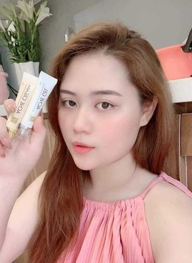 hướng dẫn sử dụng Combo Mụn Acne Cream & Acne Gel