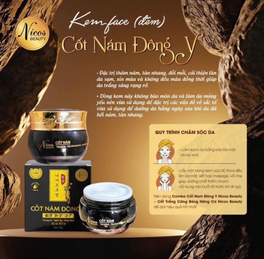 Kem face cốt nám Nicos Beauty Thanh Nhi