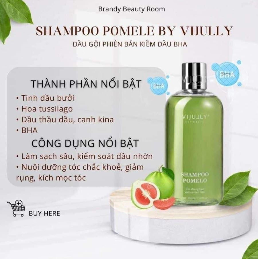 Dầu gội bưởi Vi Jully Pomelo Shampoo