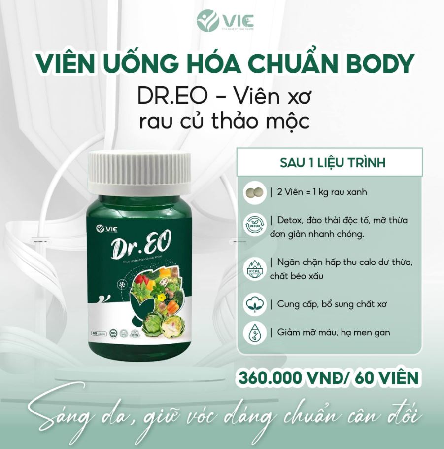 Hướng dẫn sử dụng viên uống giảm mỡ bụng VIC