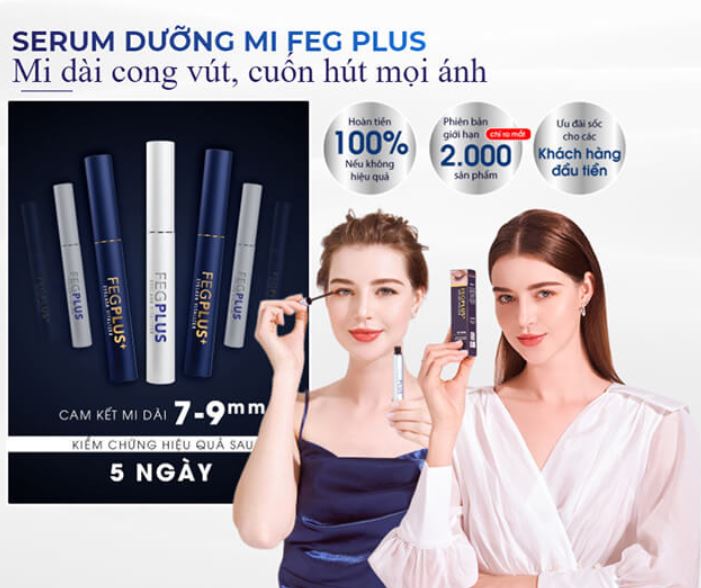 Công dụng serum dưỡng mi Feg Plus hiệu quả vượt trội