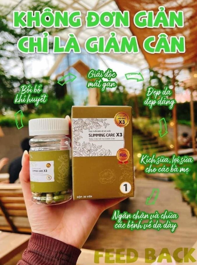 Ưu điểm của viên uống thảo mộc giảm cân Slimming Care X3