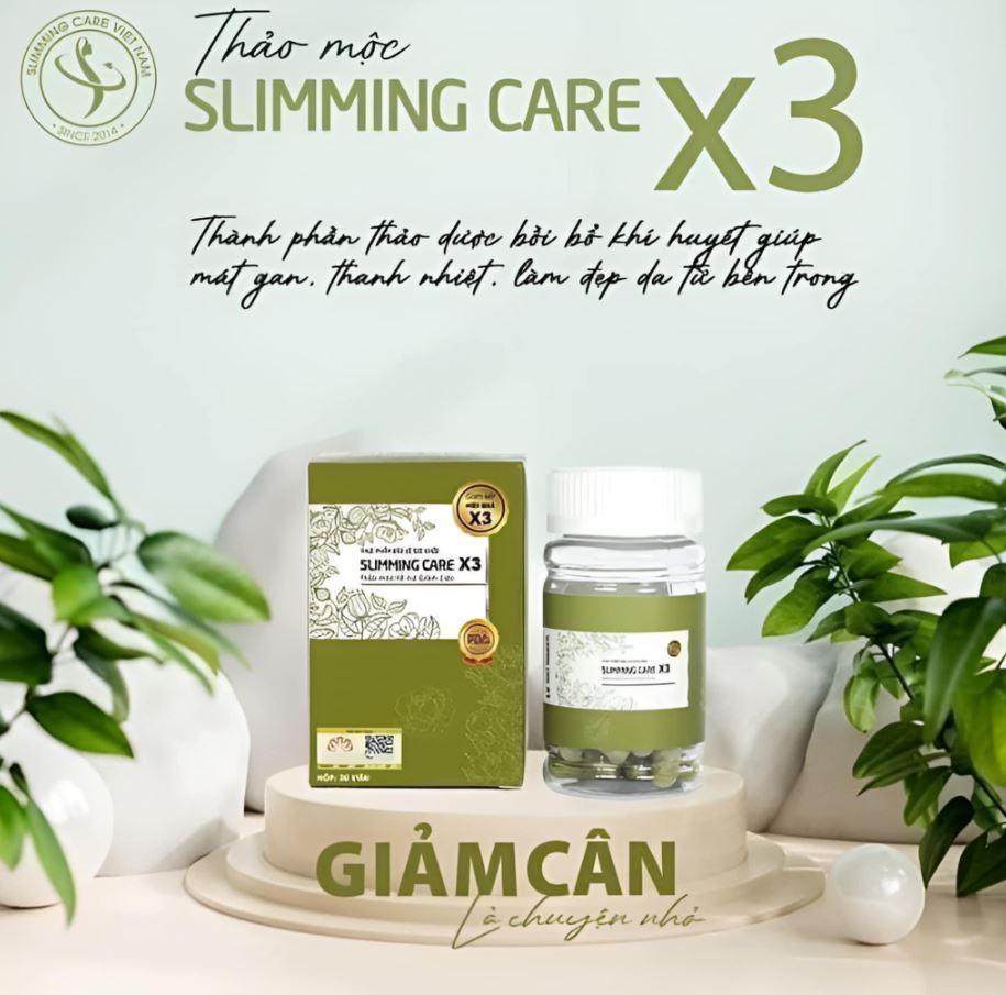 Giảm cân Slimming Care X3 - viên thảo mộc giảm cân Slimming Care X3