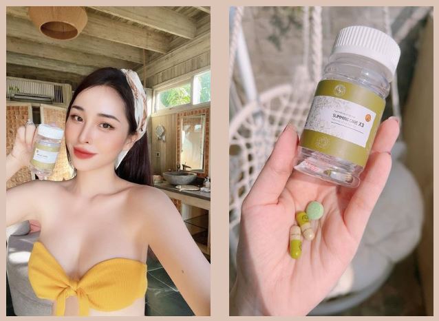 Combo Slimming Care X3 kết hợp với Viên Rau Xanh Detox Fresh Vegetables