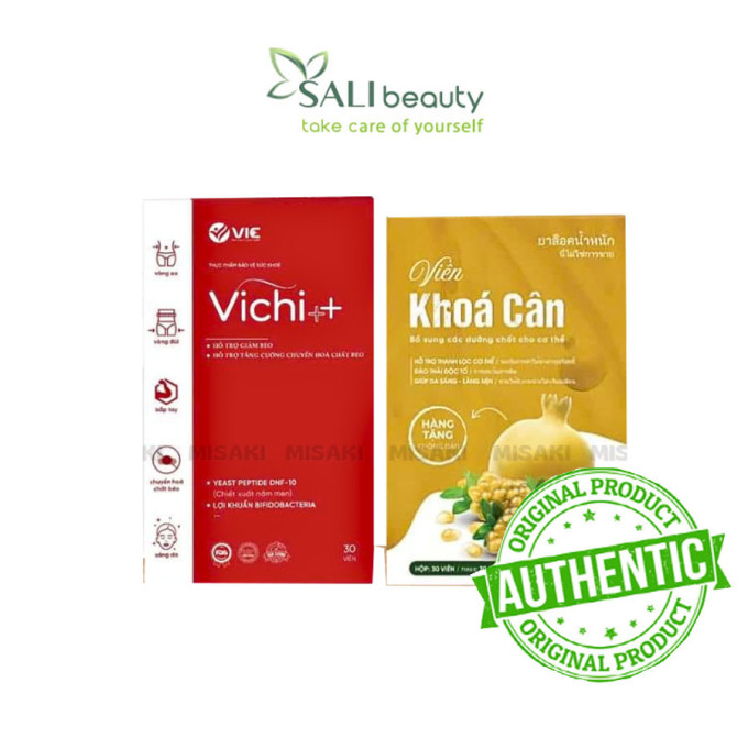 Vichi Giảm Cân V.I.C Hộp 30 Viên – Kèm Viên Khoá Cân Phiên Bản Nâng Cấp – Siêu Phẩm Giảm Cân Cho Cơ Địa Nhờn