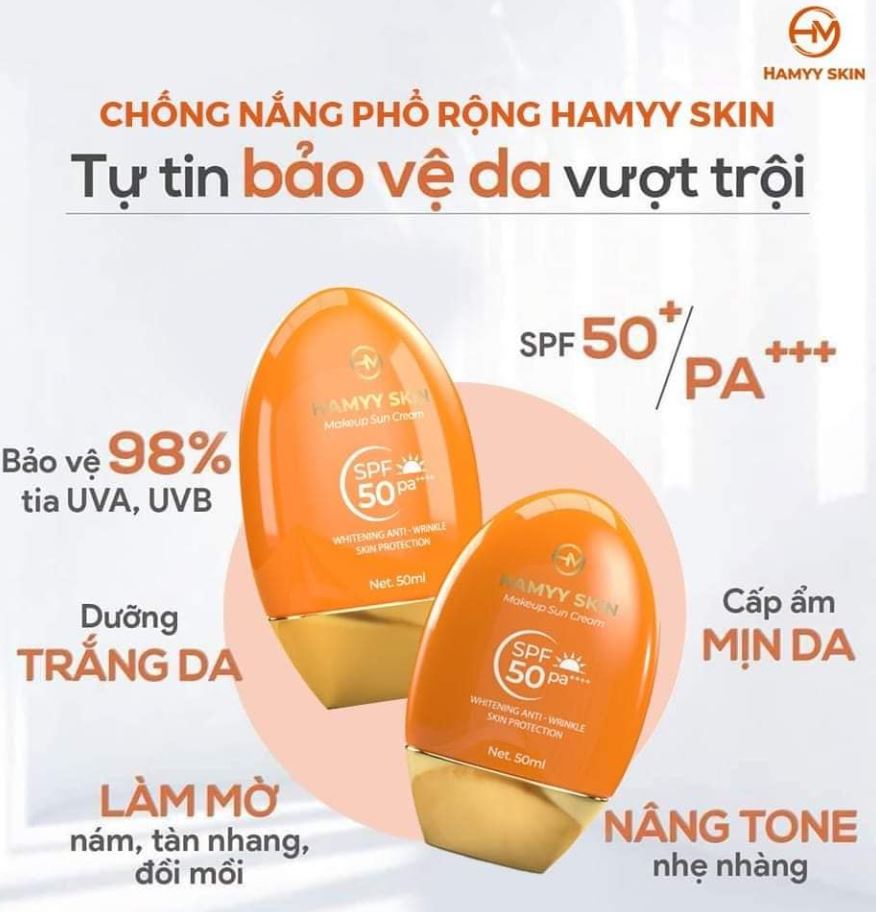Kem chống nắng Hamyy Skin - Bảo vệ da hiệu quả