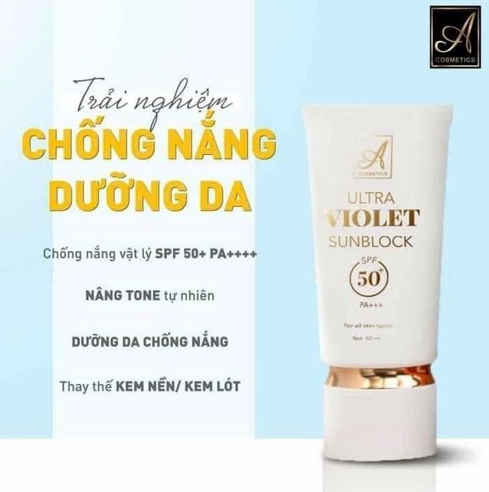 Thành Phần Kem Chống Nắng Ultra Violet A Cosmetics