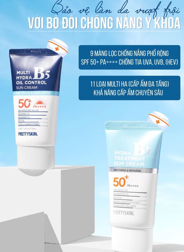 Kem Chống Nắng B5 Pretty Skin Hàn Quốc