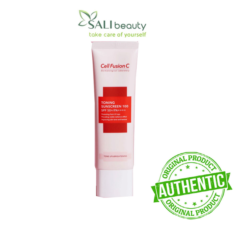 Kem Chống Nắng Cell Fusion C Toning Sunscreen 100 Nâng Tông 50ml – Hồng