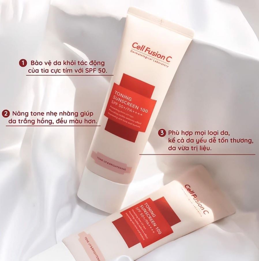 Kem Chống Nắng Cell Fusion C Toning Sunscreen 100 Nâng Tông 50ml