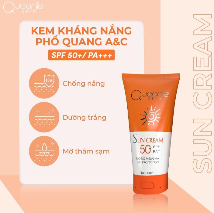 Đánh giá từ khách hàng về sản phẩm Kem chống nắng Queenie Skin