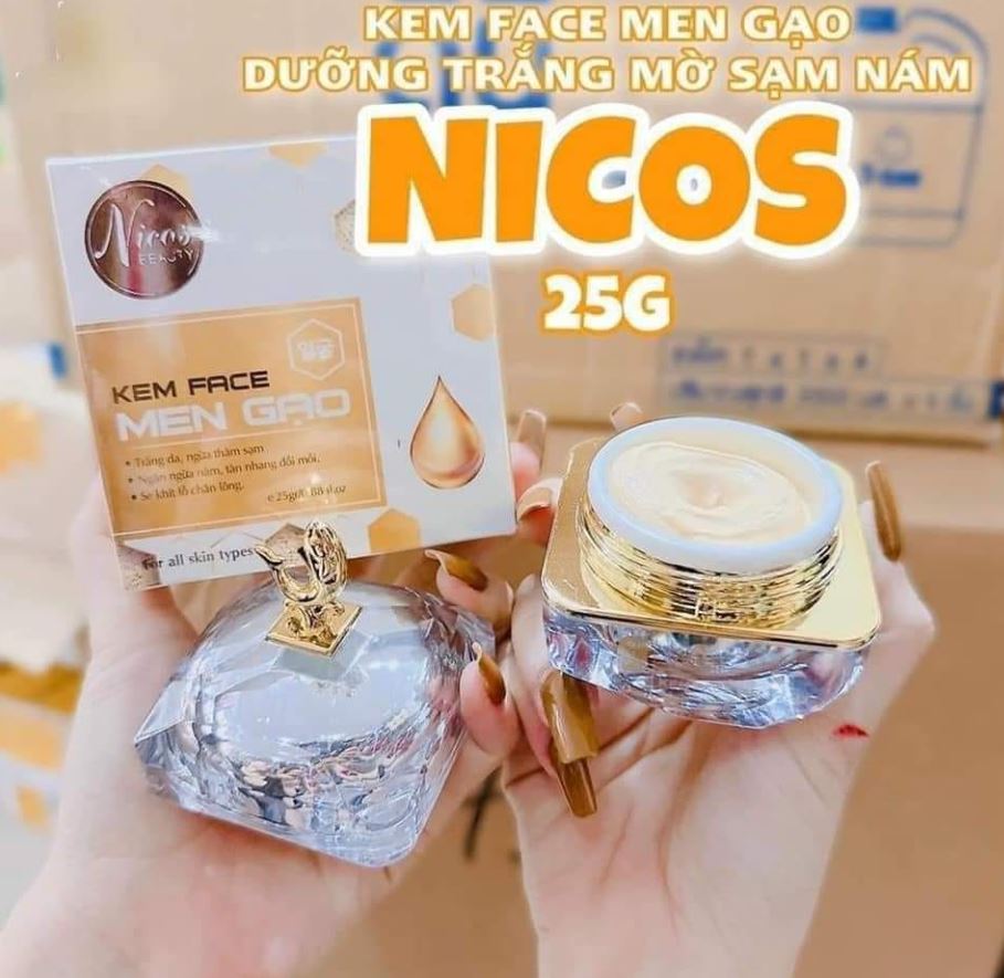 Kem Face Men Gạo Nikos Beauty 25g