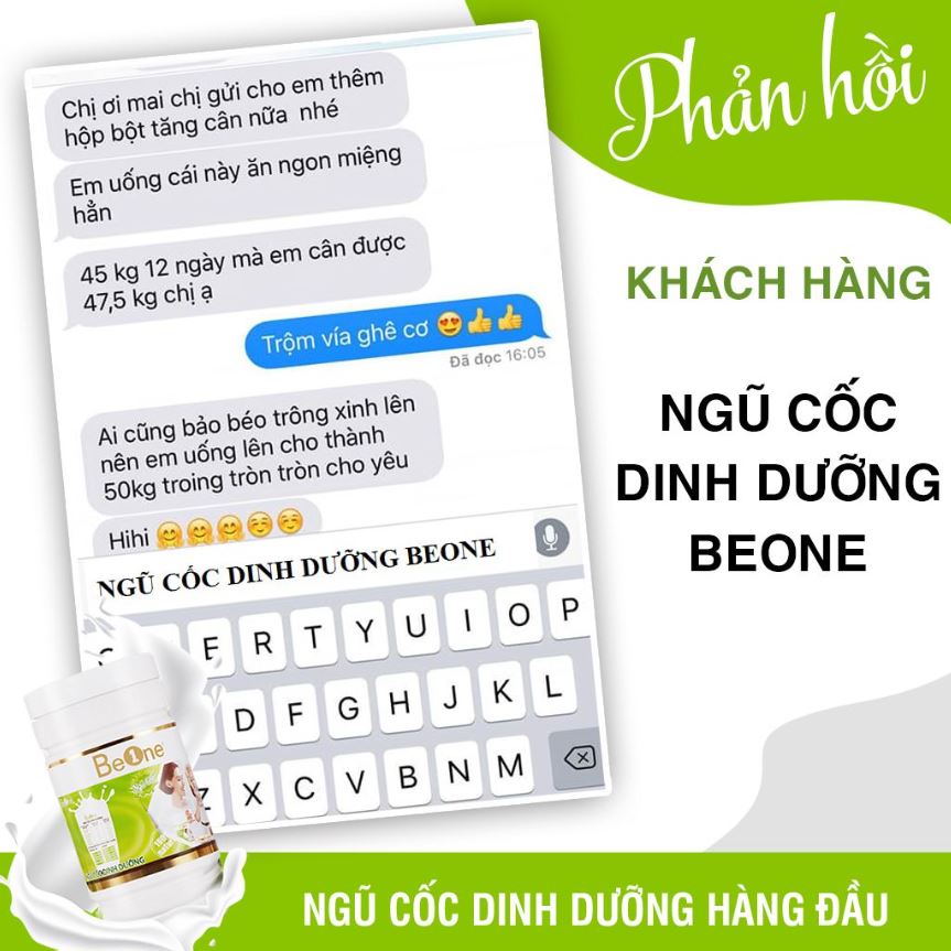 Review đánh giá từ khách hàng về bột ngũ cốc Beone