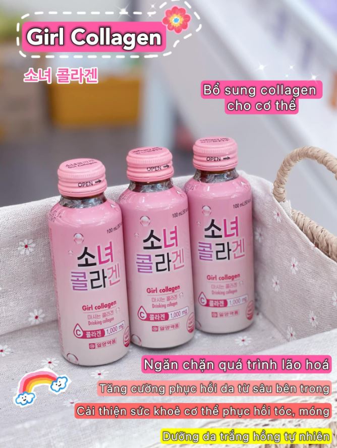 Girl Collagen có vị táo, chua chua ngọt dịu dễ uống