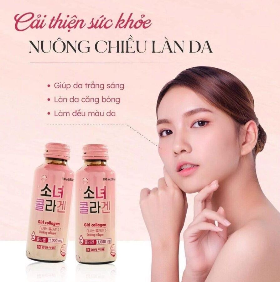 Công dụng của nước uống Girl Collagen 1000mg Hàn Quốc