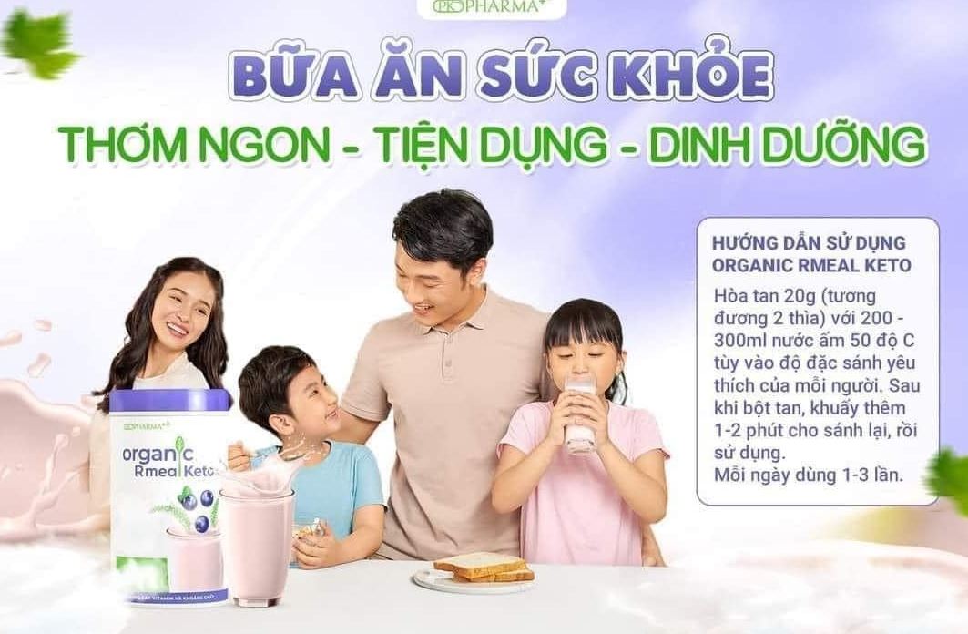 Bữa ăn Organic RMeal Keto mang lại nhiều lợi ích đặc biệt cho sức khỏe