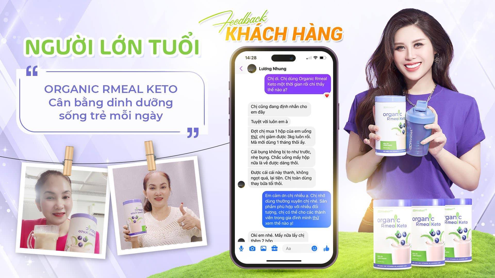 Rẻview Organic Rmeal Keto từ người dùng
