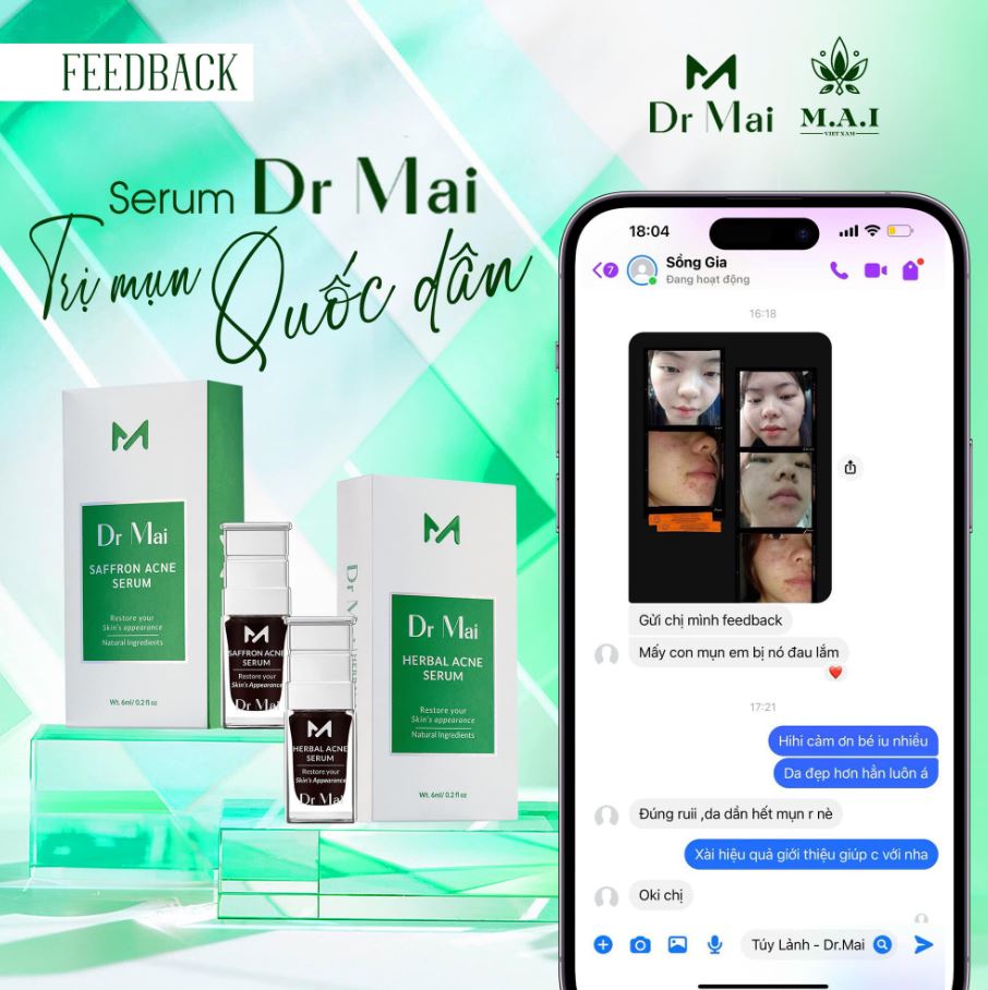 Review Dr Mai Trị Mụn chính hãng từ khách hàng