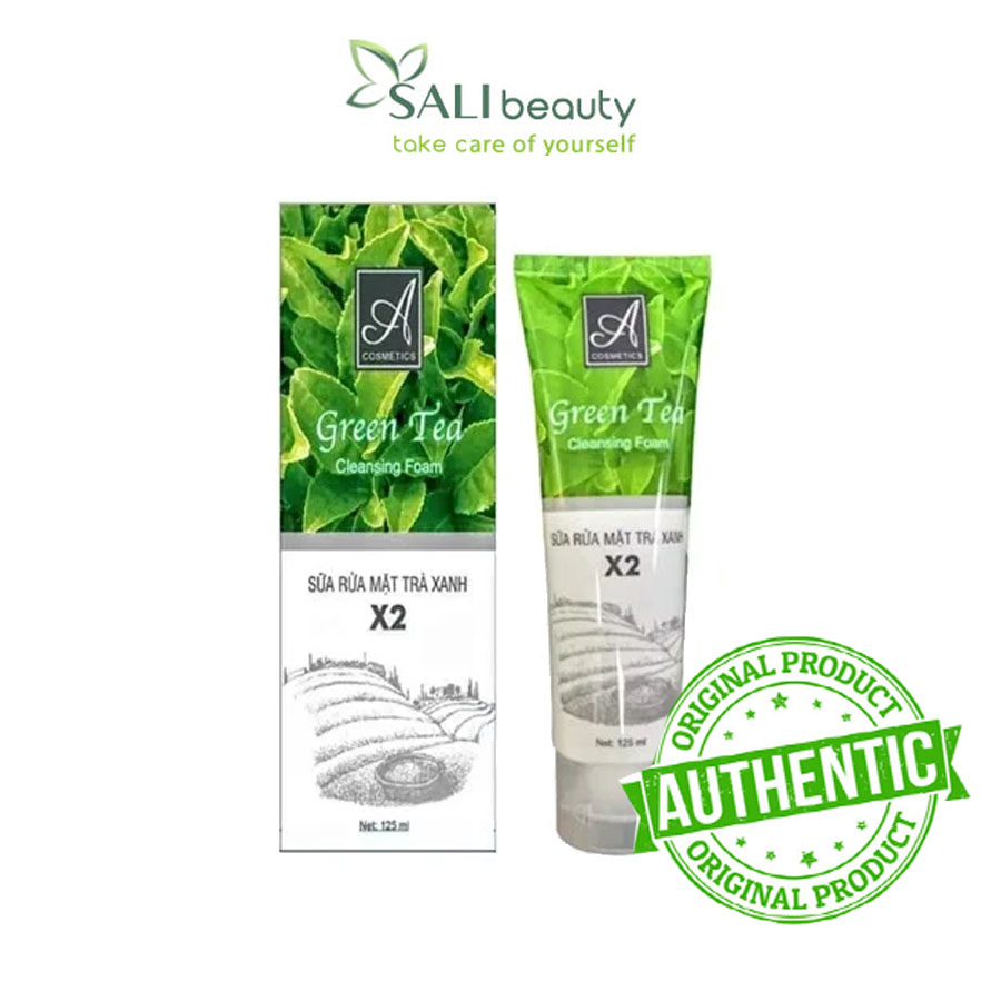 Sữa Rữa Mặt Trà Xanh X2 – Diệt khuẩn, Trị Mụn, Phục Hồi Làn Da