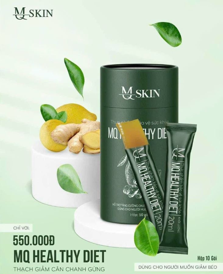 Thạch Giảm Cân Chanh Gừng Mq Skin