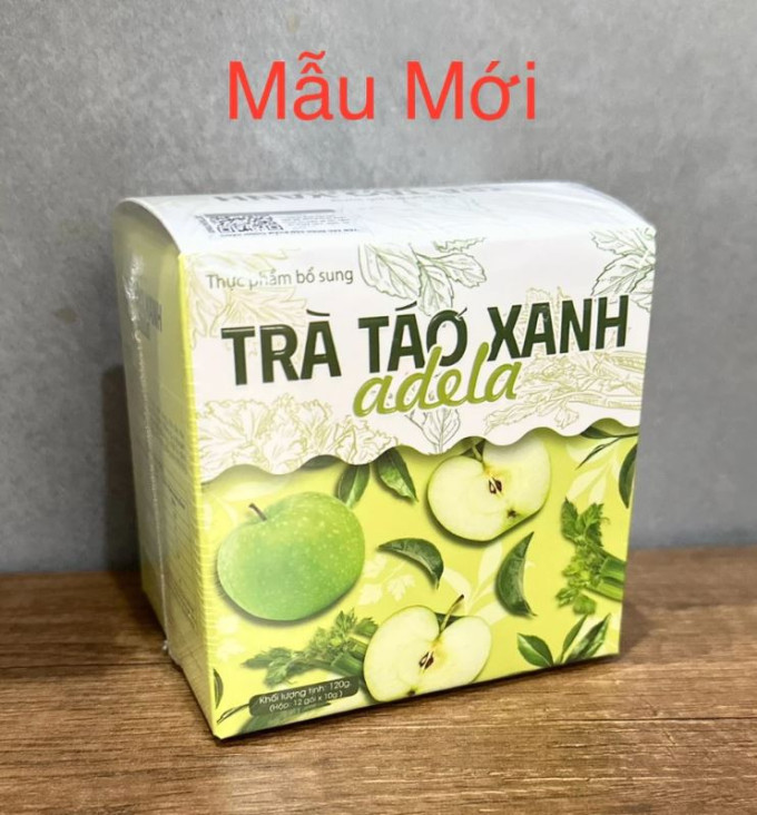 Trà Táo Xanh Giảm Cân Adela Mẫu mới 2025|TRÀ HỖ TRỢ GIẢM CÂN TÁO XANH KELLY DETOX