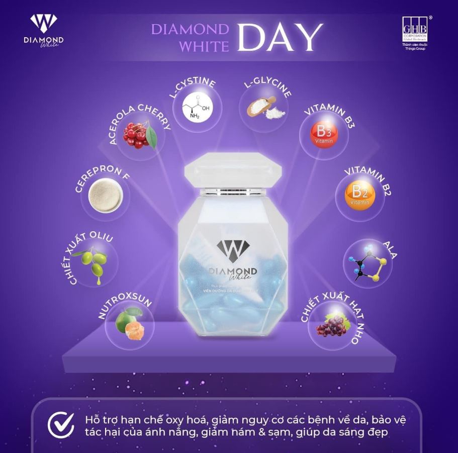 Thành phần của Diamond White Day (Dưỡng da ban ngày)