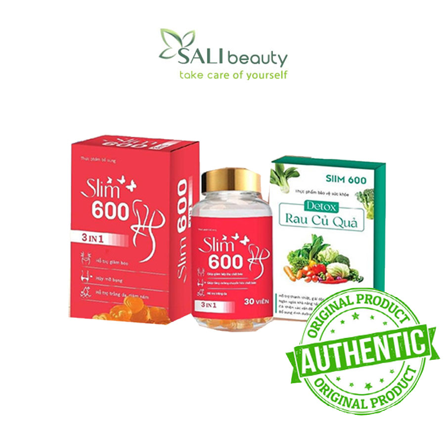 Giảm Cân Slim 600 3 in 1 Tặng Detox