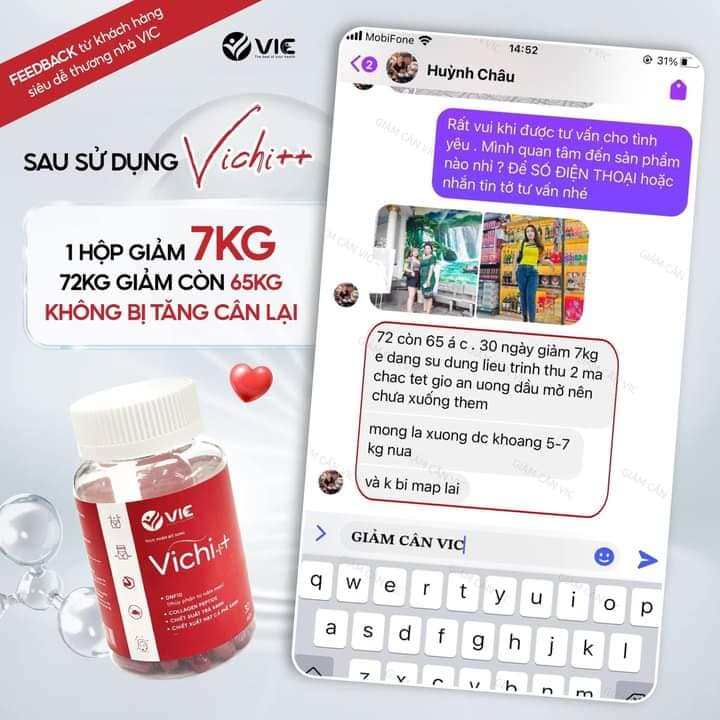 Khách hàng sử dụng hiệu quả và không bị tăng cân lại