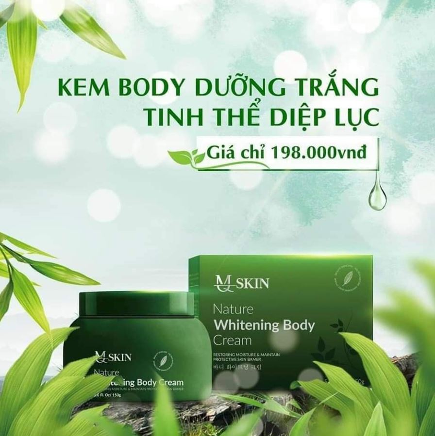 Kem Body Diệp Lục Mq Skin - MQ Skin Nature Whitening