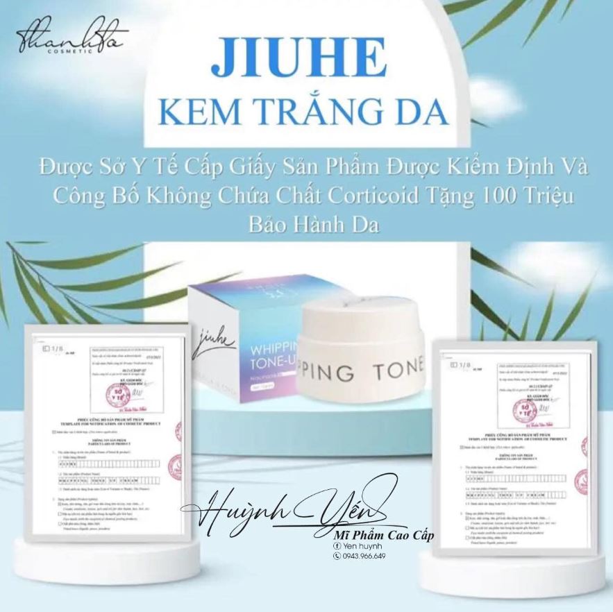 Kem Face Jiuhe là một sản phẩm dưỡng da được sản xuất và nghiên cứu tại Việt Nam,