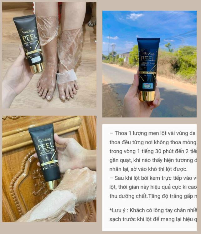 Hướng dẫn sử dụng kem peel da Nicolas