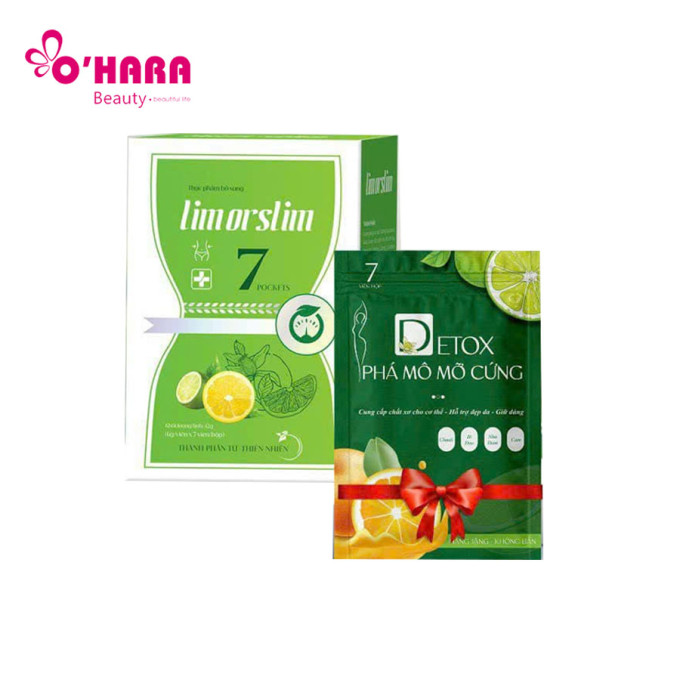 Kẹo Chanh Giảm Cân Lemol Slim Hộp 7 Gói – Giảm Mỡ Đẹp Da An Toàn
