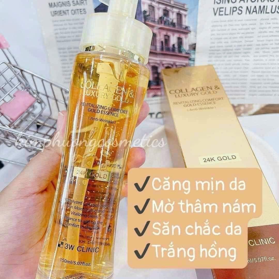 Serum Collagen Luxury Gold 3W Clinic - Tinh Chất Làm Sáng Mịn Da Ngăn Ngừa Lão Hóa