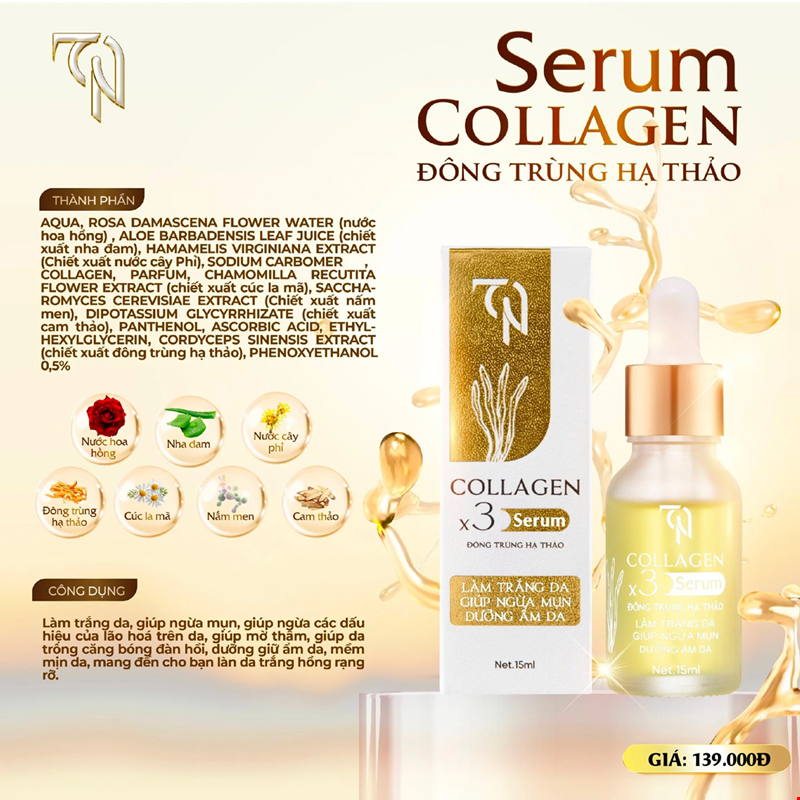 Serum Face Collagen - Đông Trùng Hạ Thảo