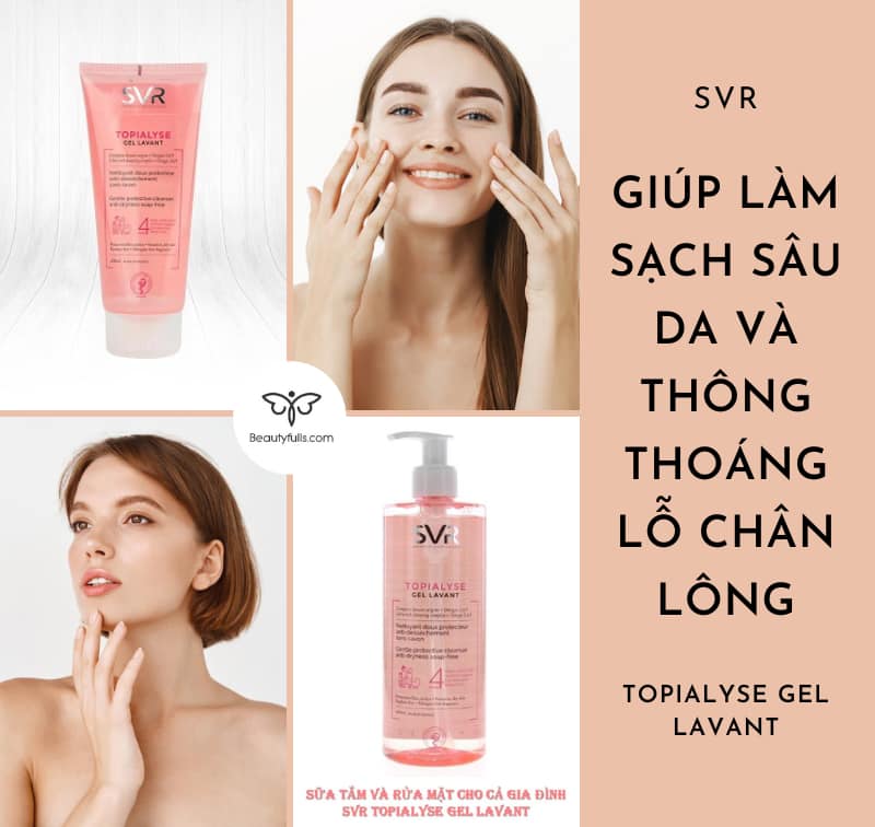 Sữa rửa mặt SVR Topialyse Gel Lavant có tốt không