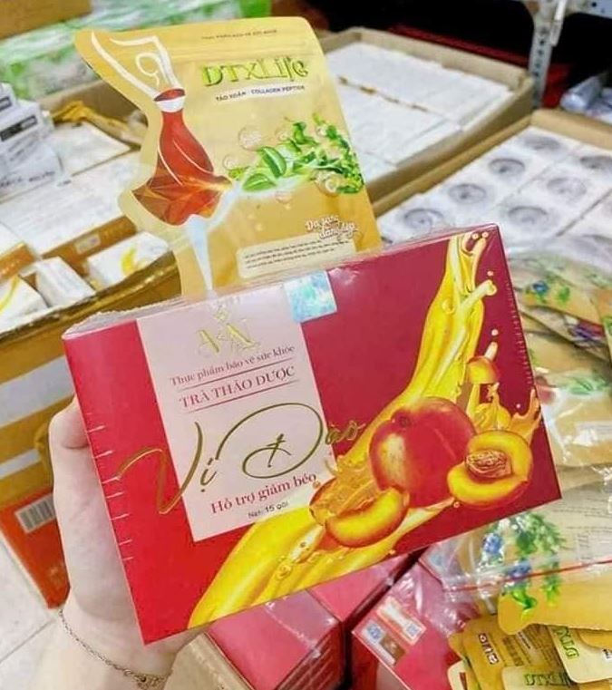 Trà Giảm Cân Vị Đào chính hãng