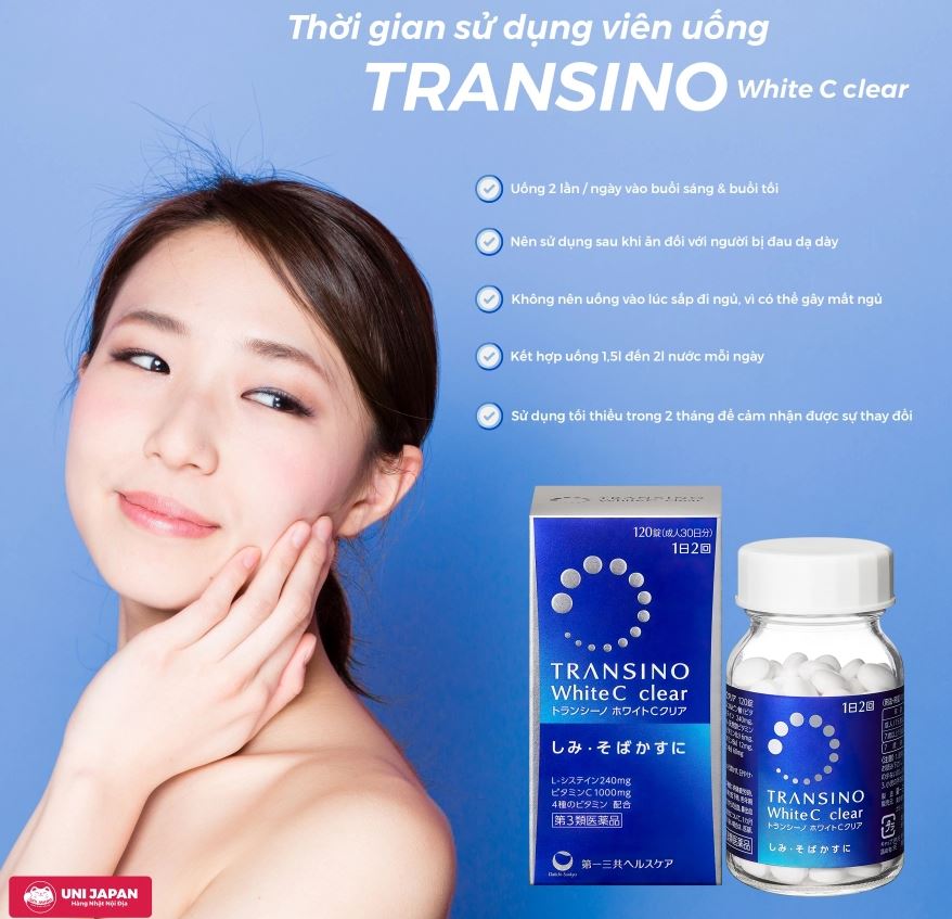 Viên uống Transino trắng da là lựa chọn lý tưởng cho mọi người có các vấn đề liên quan đến sắc tố da