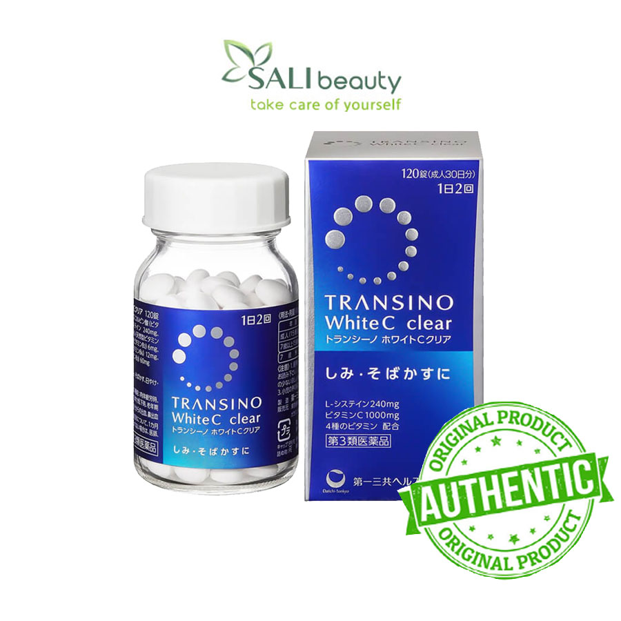 Viên Uống Trắng Da Transino White C Clear 120v Chính Hãng
