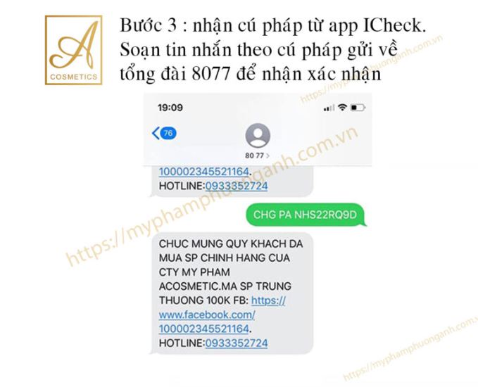 Cách kiểm tra hàng chính hãng