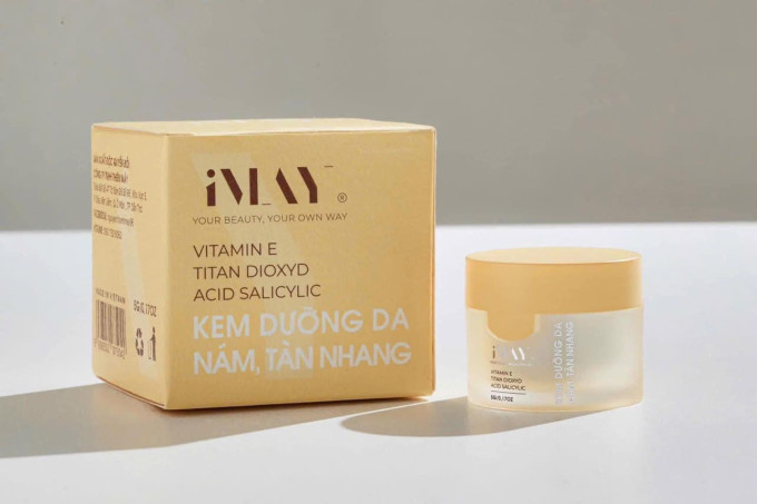 Kem Face Thanh Mây nắp vàng (Trị Nám-Tàn Nhang)Dưỡng trắng da, giúp da đều màu hơn.