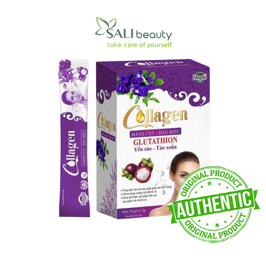 Collagen Măng Cụt Đậu Biếc Zenpali – Giữ Mãi Tuổi Xuân
