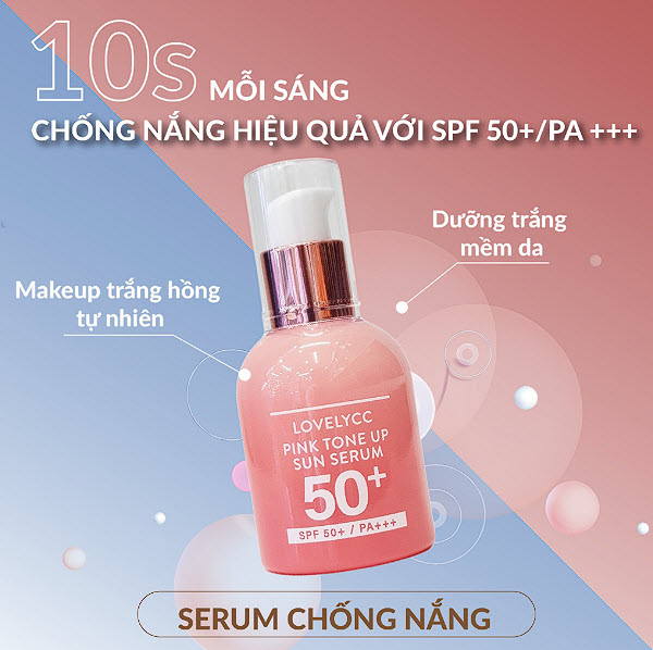 Tinh Chất Chống Nắng Nâng Tone LovelyCC Pink Tone Up được nhiều khách hàng sử dụng