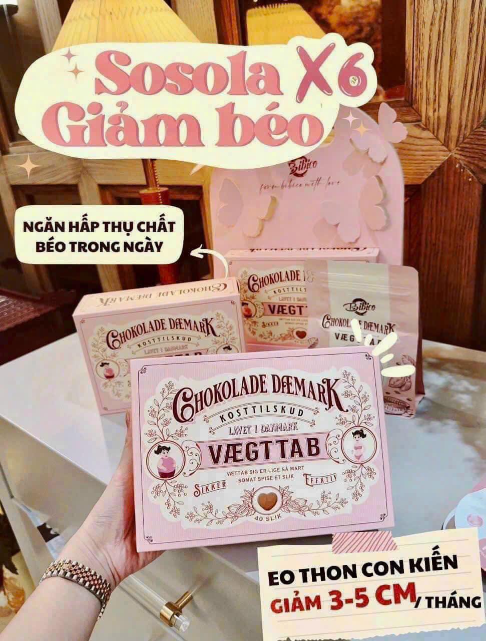 Là sản phẩm hỗ trợ trong việc giảm cân, đặc biệt có tác dụng ức chế cơn thèm ăn và đánh bay mỡ bụng